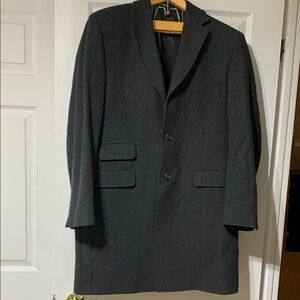Jones New York Gray Trench Coat Classic Design